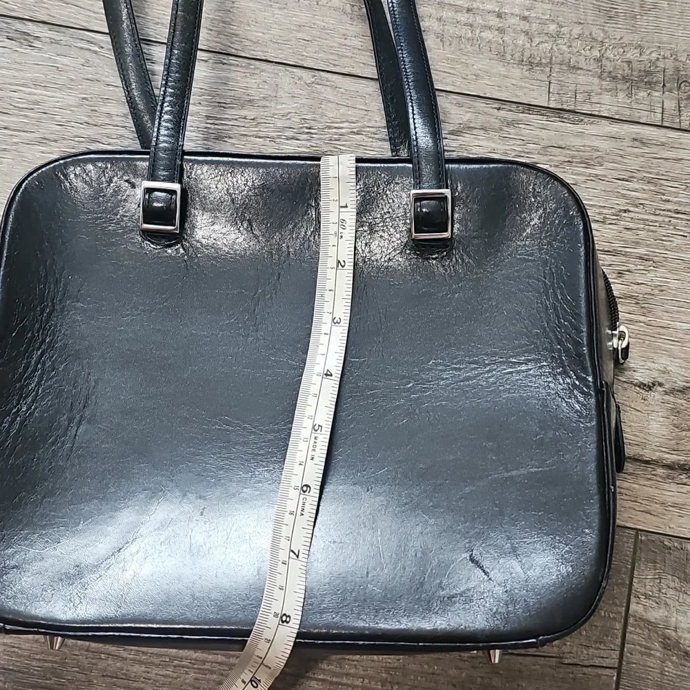 Fossil Elegant Black Leather Tote Bag